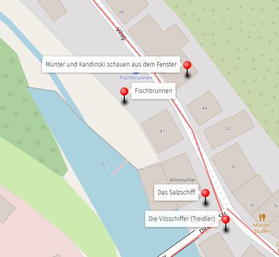 Skizze: vom Salzschiff zur Roten Amsel